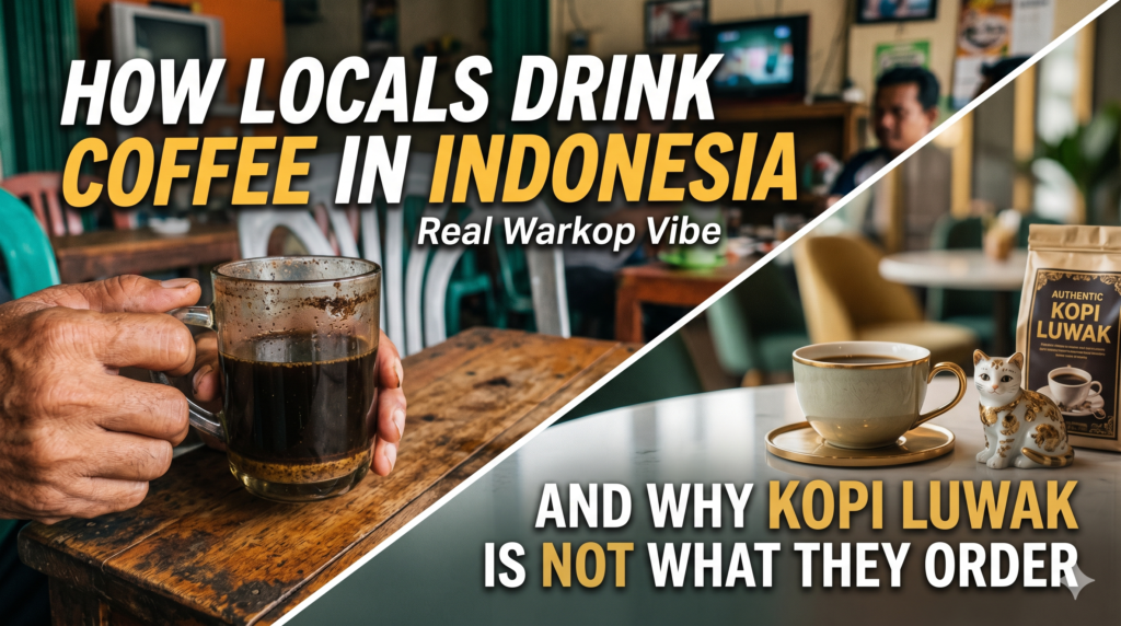 How Locals Actually Drink Coffee in Indonesia (And Why Kopi Luwak Is Not What They Order)